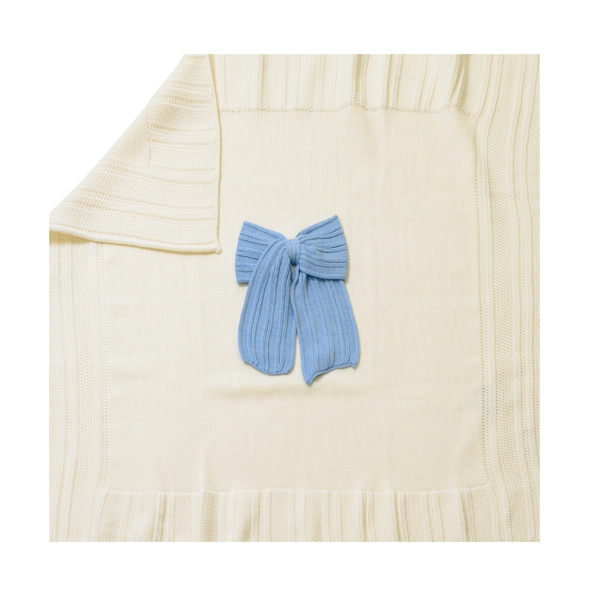 Baby Blanket PANNA Light Blue LE DODO' - Made in Italy E93-1009