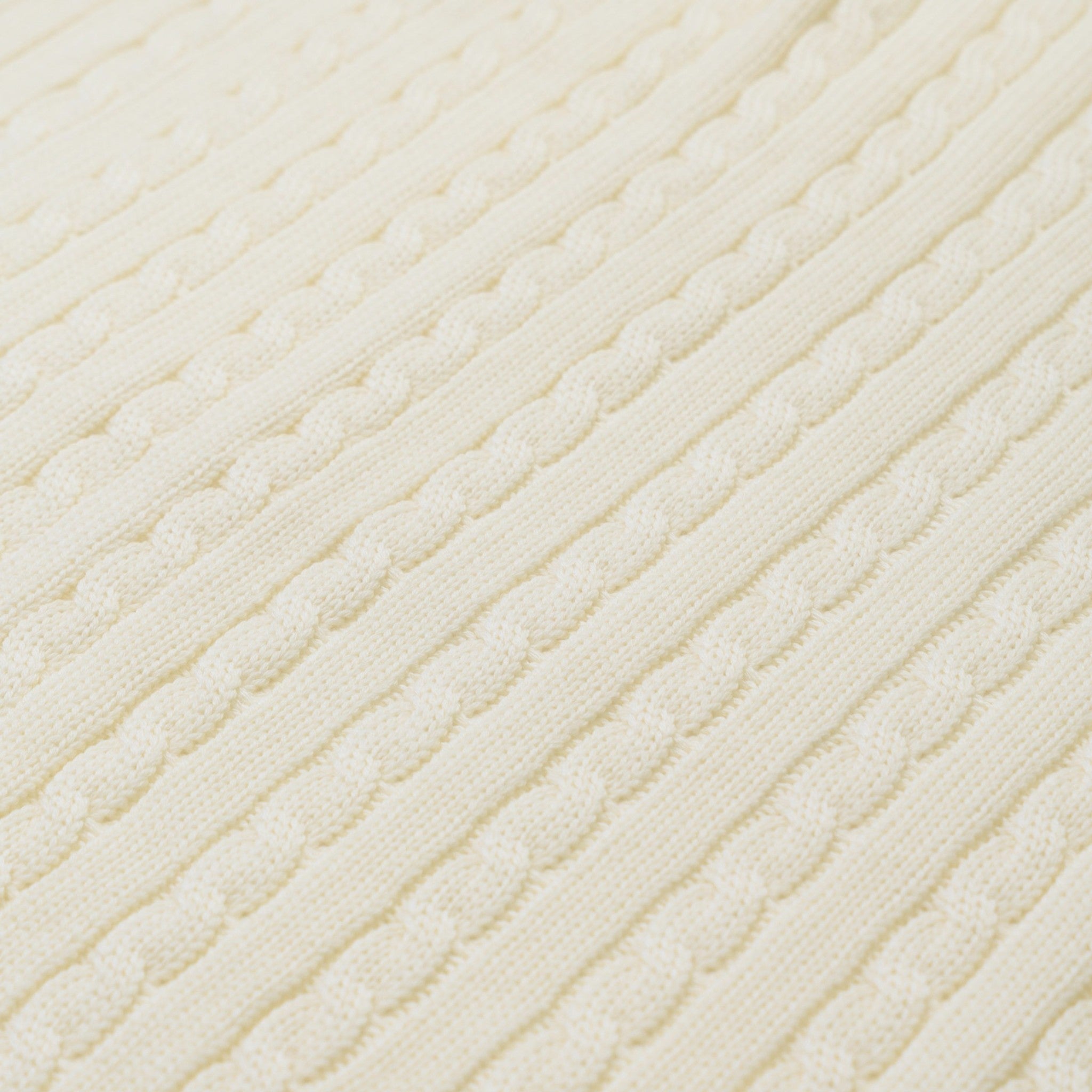 LE DODO' Baby Blanket, Cream, Braided Knit - Made in Italy E96-0001