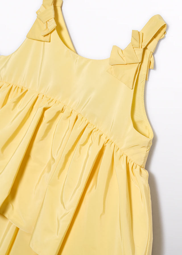 Abito Taffetà Volant Giallo 5041/72