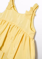 Abito Taffetà Volant Giallo 5041/72