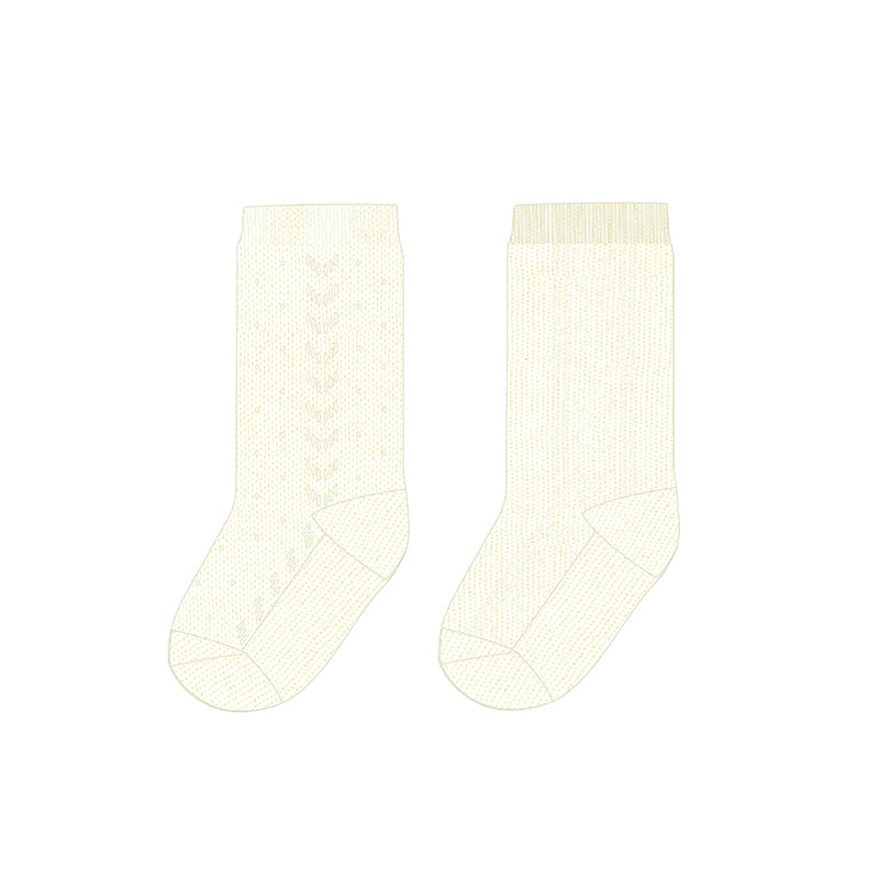 Set 2 calzini eleganti  ECRU 1J-9760/E