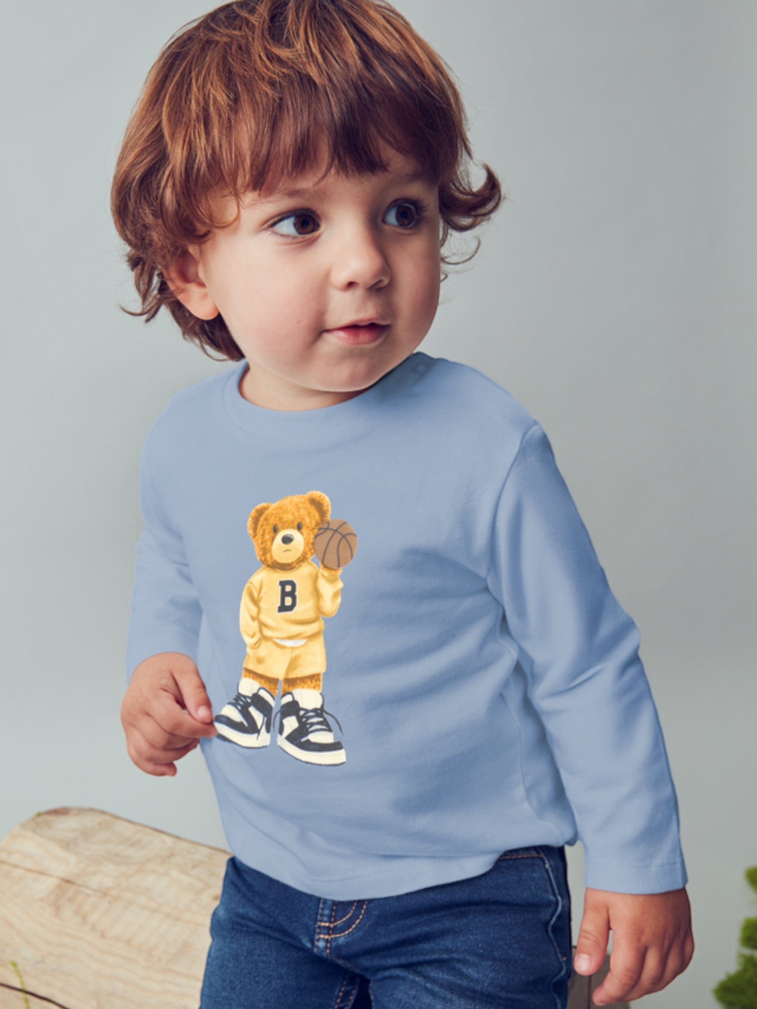 Maglietta m/l orso Bimbo AZZURRO 2058/83 -  NANU' BABY
