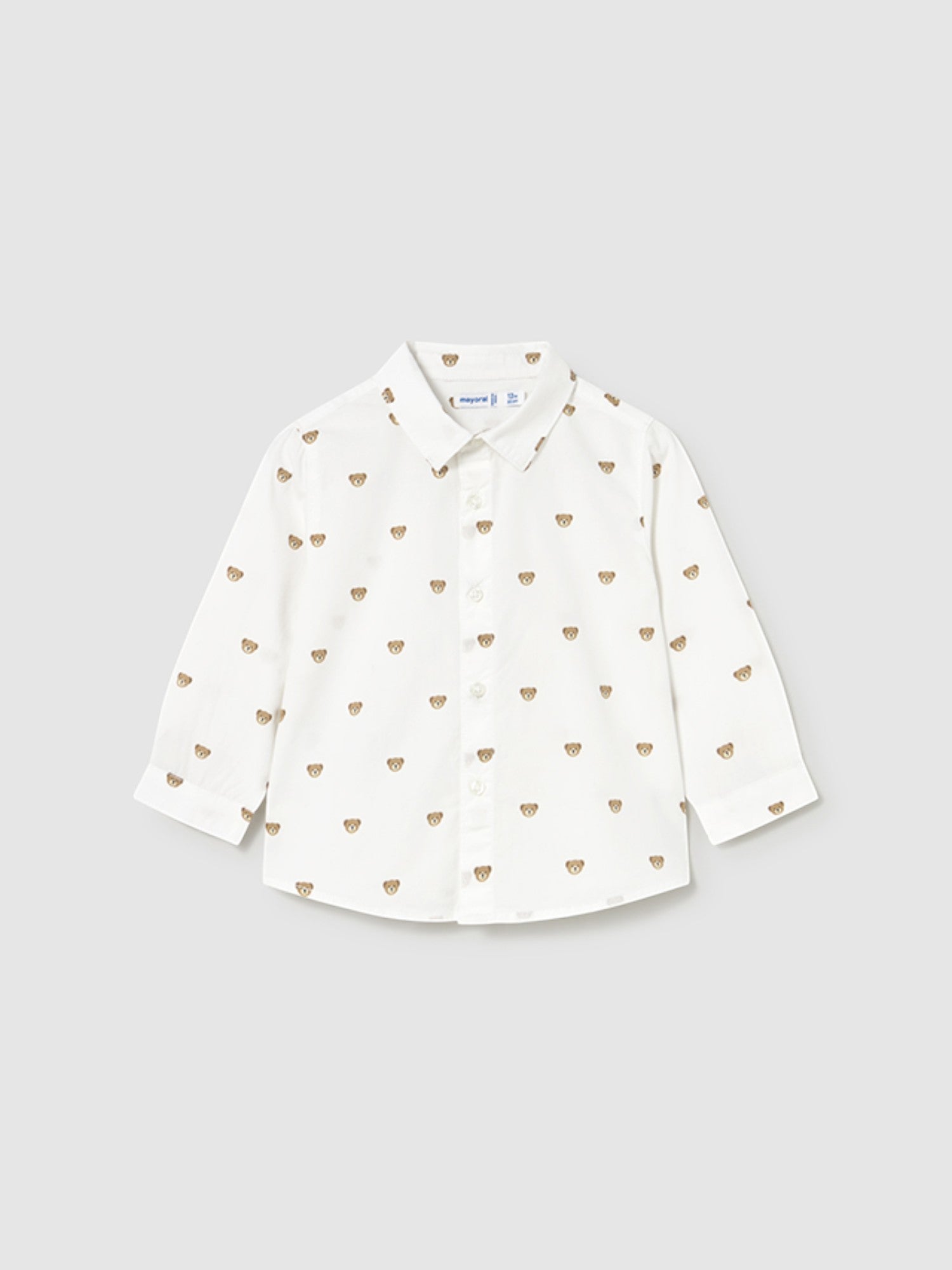 Camicia m/l stampata Bimbo Bianco 2107/87 -  NANU' BABY