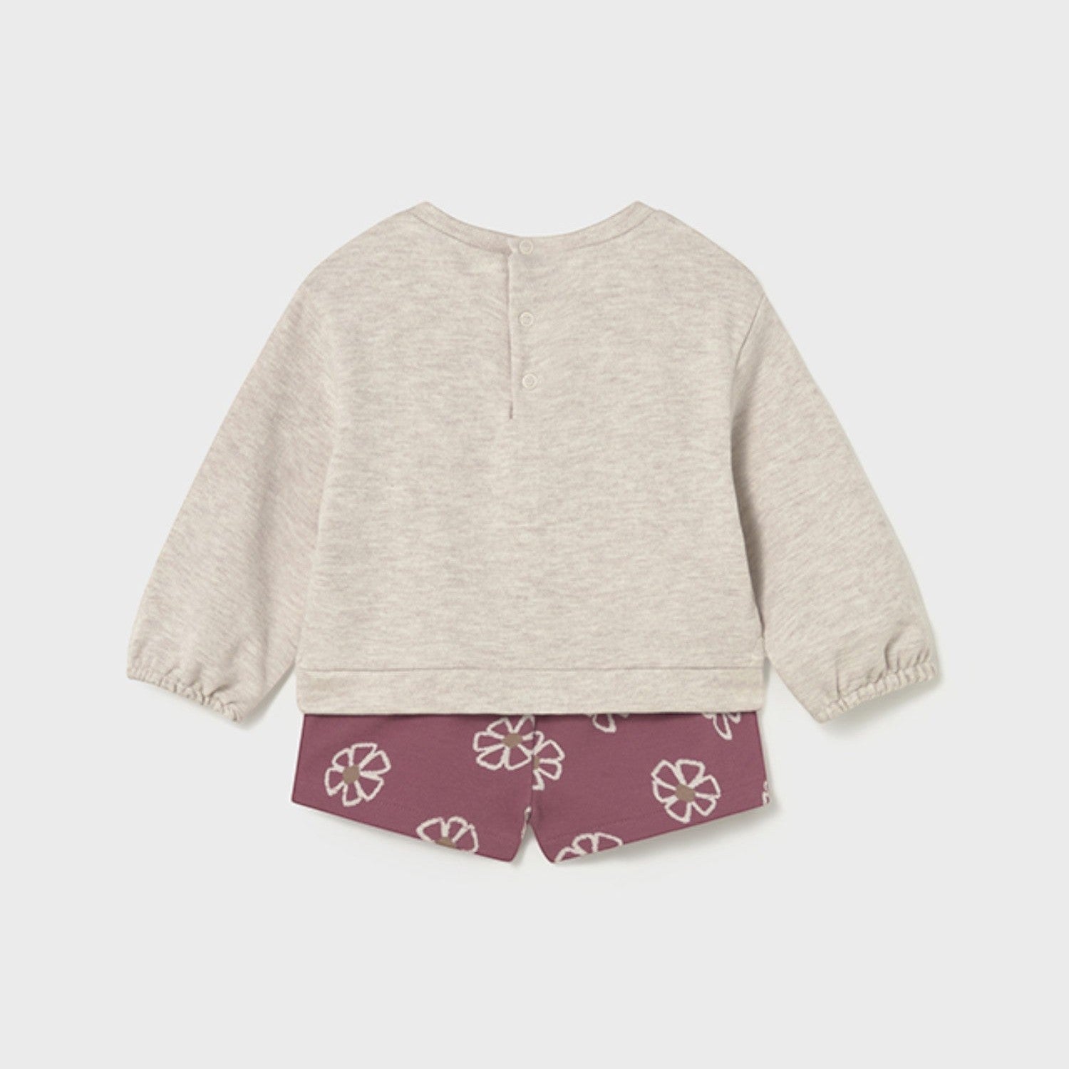 Completo bermuda jacquard Bimba Rosa 2262/49 -  NANU' BABY