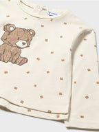 Maglietta m/l stampata Bimba PANNA 2077/83