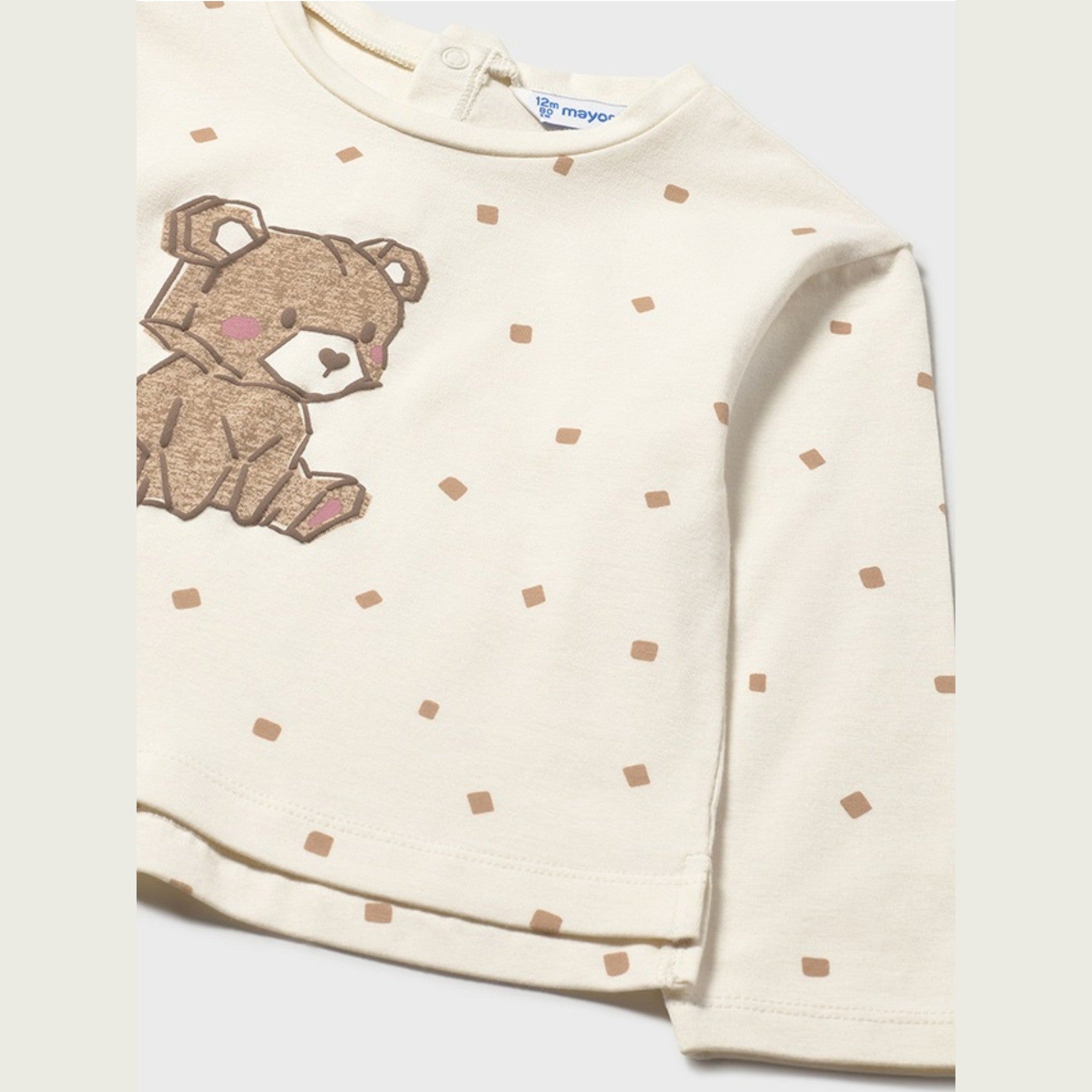 Maglietta m/l stampata Bimba PANNA 2077/83 -  NANU' BABY