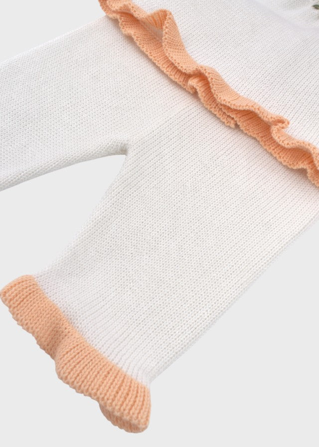 Completo Nascita Fiorellini Avorio PROVENZA/CN