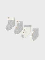 Set mit 4 Socken, Grau, 2G-9762/GR