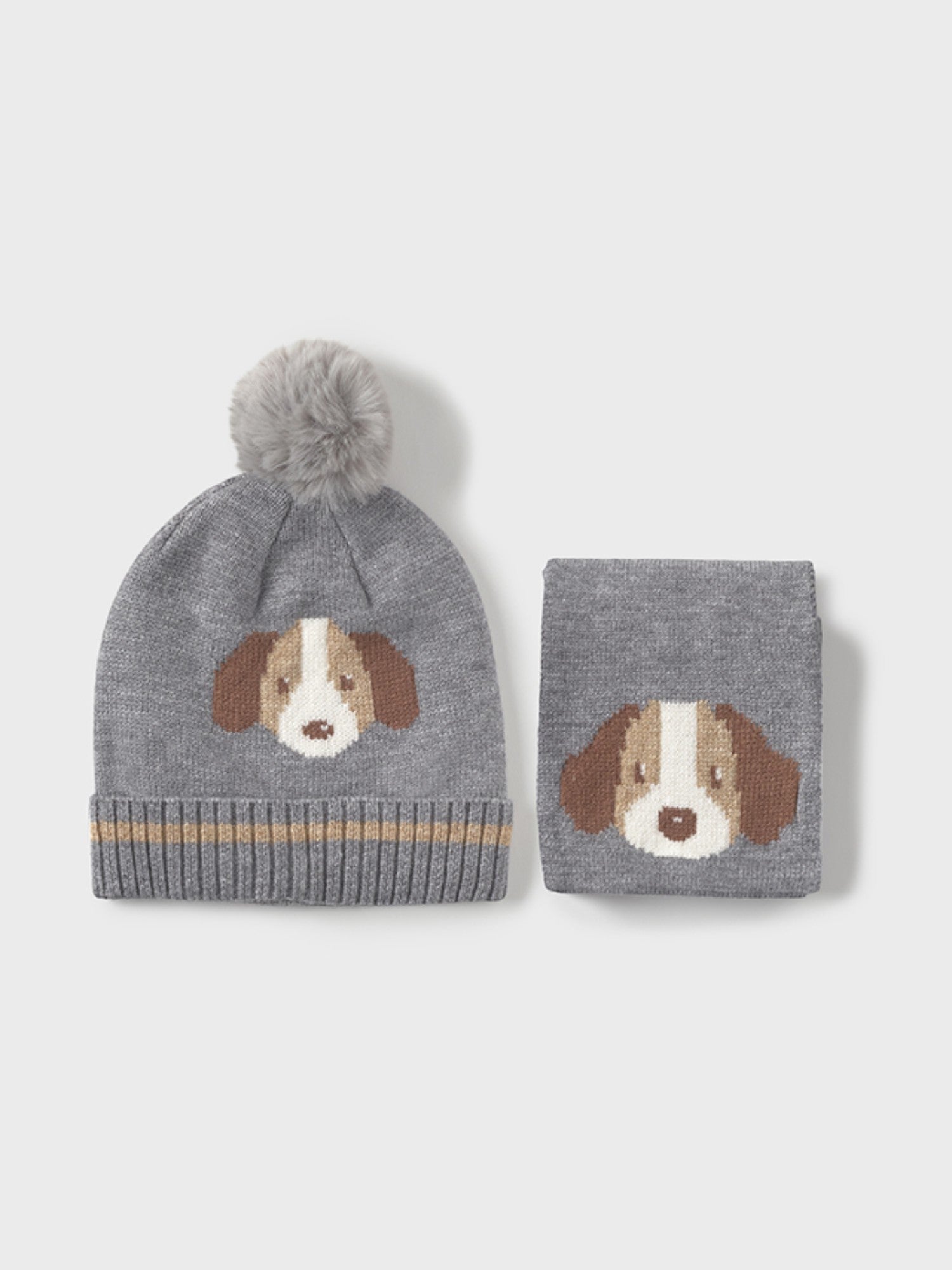 Comp.cappello e sciarpa  Grigio 10018/61 -  NANU' BABY