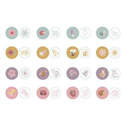 Set 16 timbrini Fairy Garden  MULTICOLORE 126015