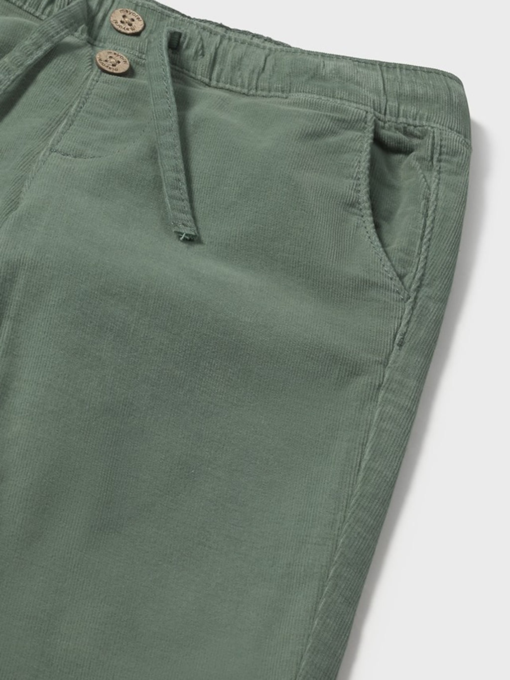 Green Microfiber Perforated Pants for Boys 2507/89