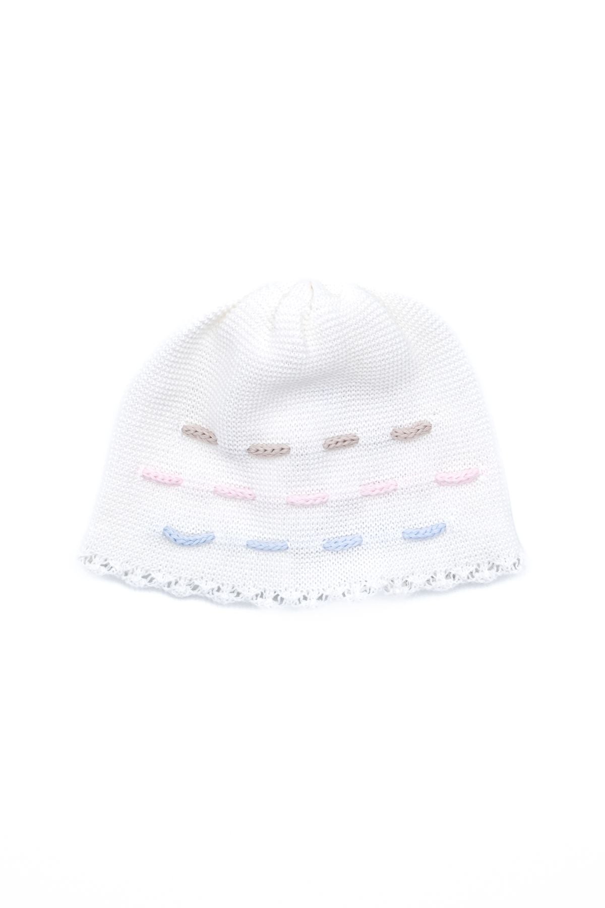 Cuffia Filo di cotone Neonata BIANCO 685