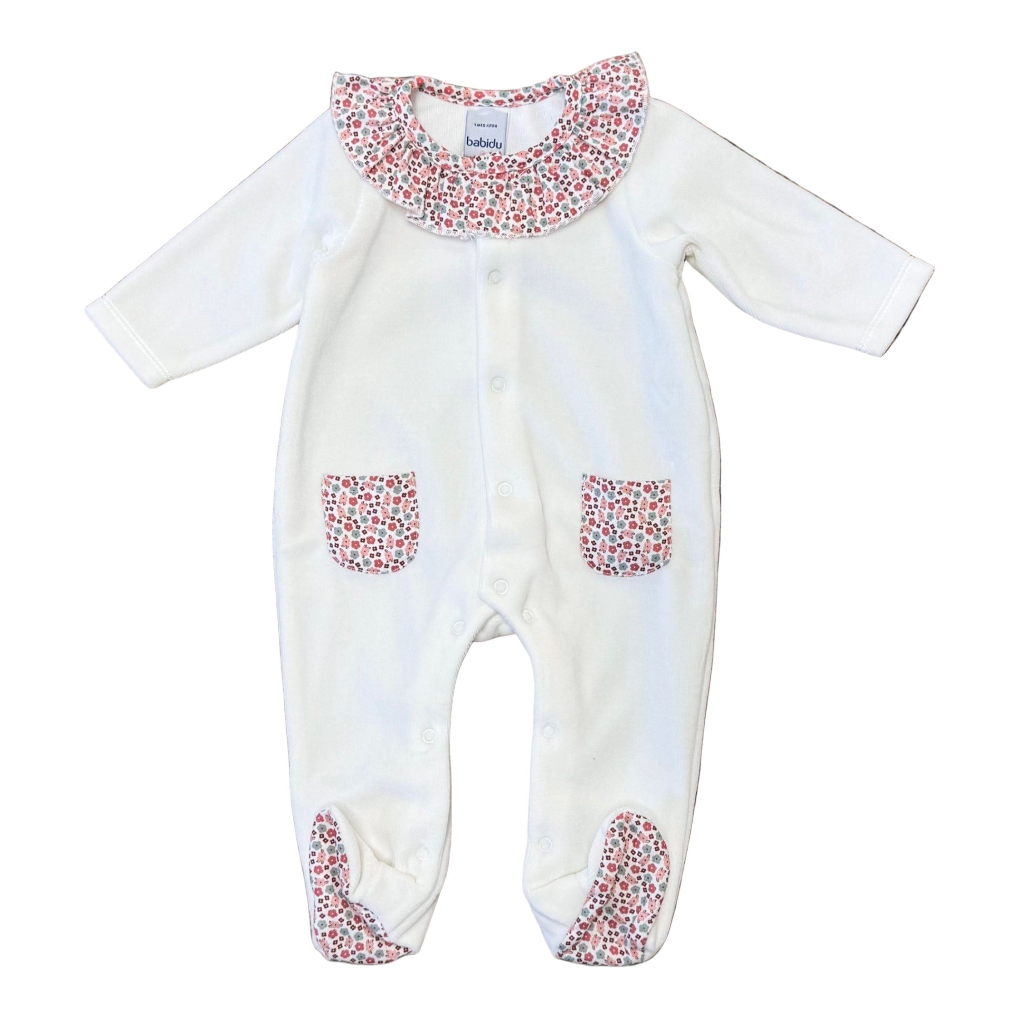 Tutina Neonata Ciniglia Beige - BABIDU' 11902