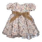 Abito Floreale Bimba Beige GG29I