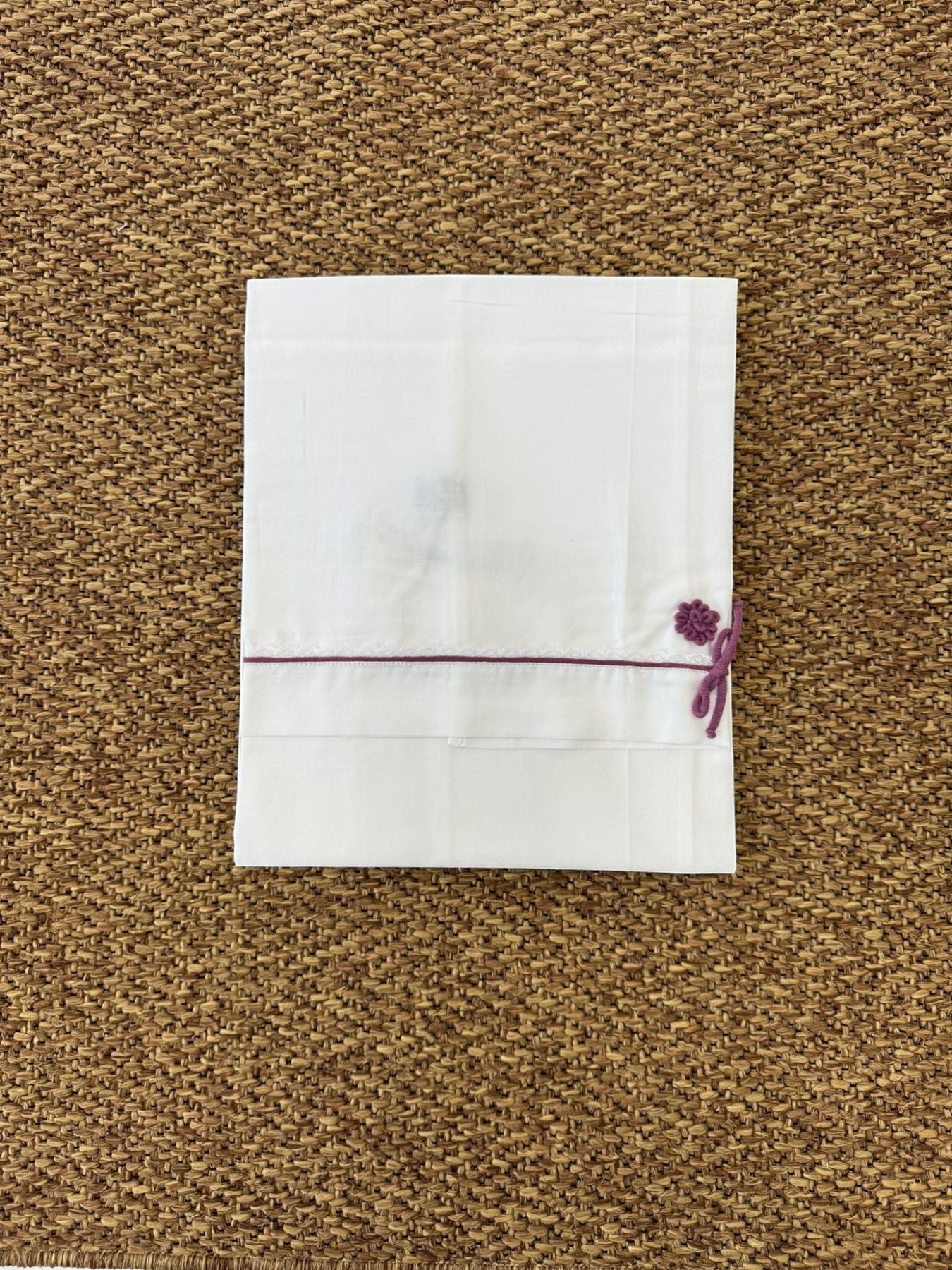Cyclamen Baby Sheet CREAM
