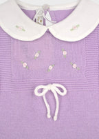 Cotton Romper with Little Roses Lilac 373/L