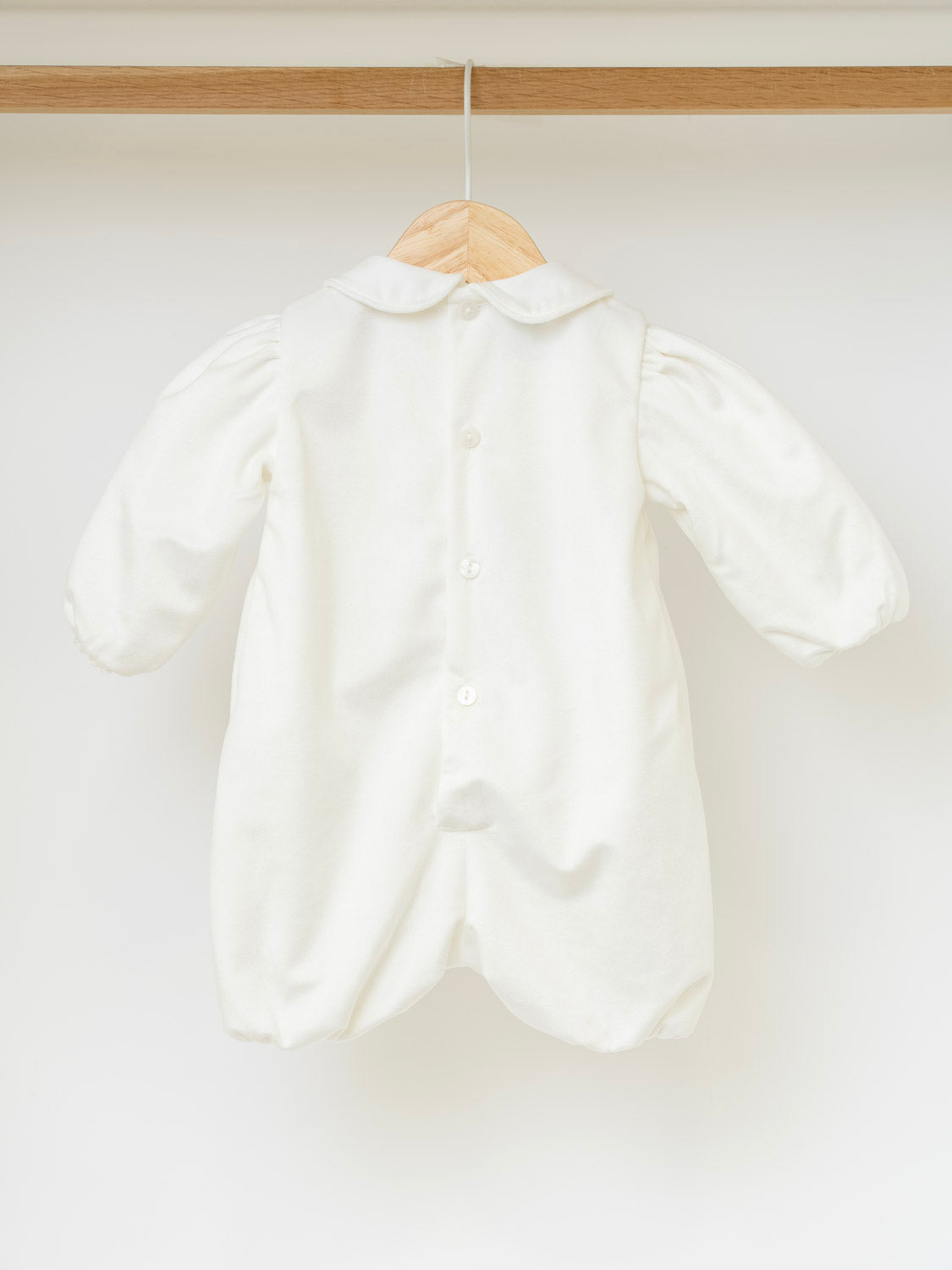 Pagliaccetto in velluto Neonato VANIGLIA IN6623 -  NANU' BABY