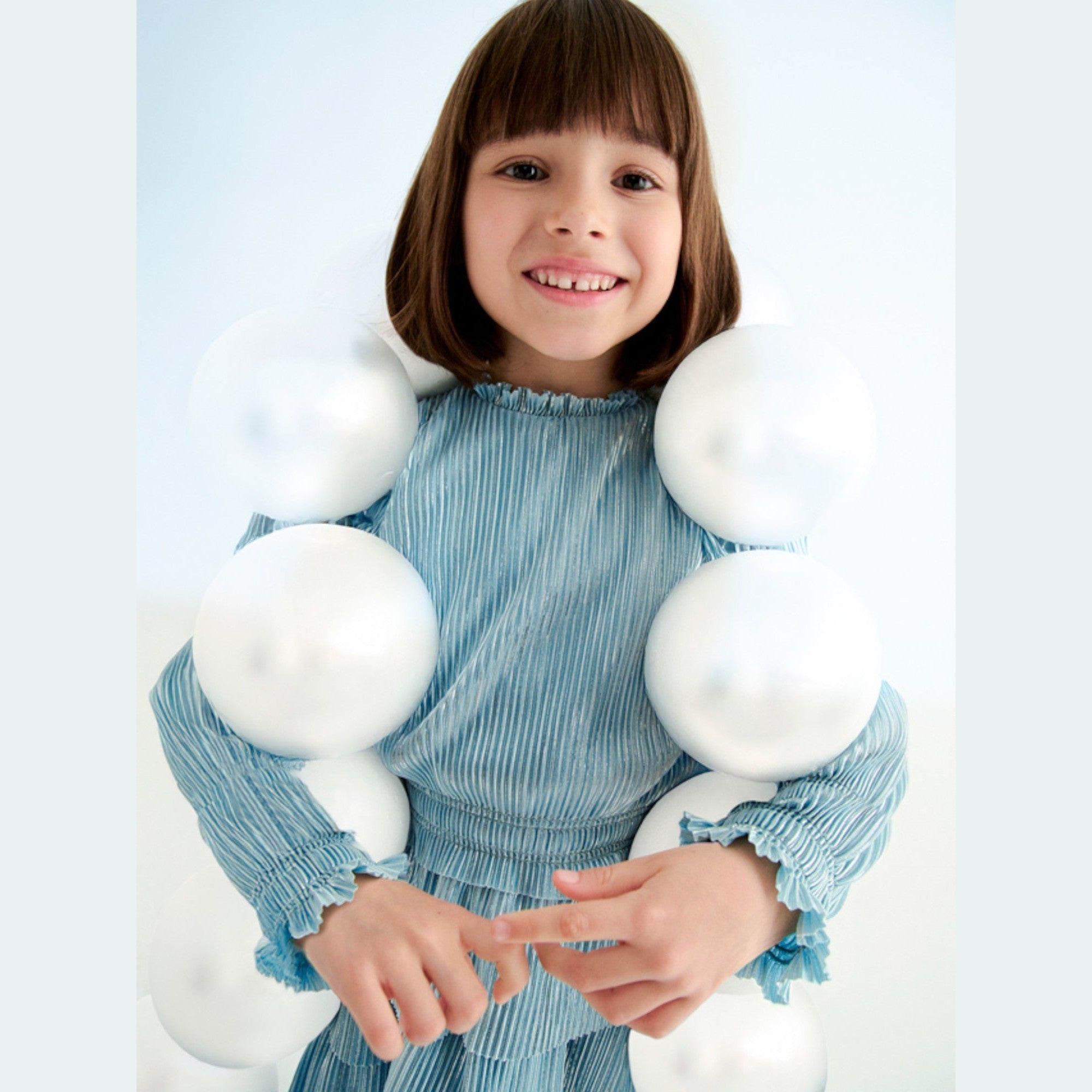 Compl. gonna plissettato Bimba Verde 5541/51 -  NANU' BABY