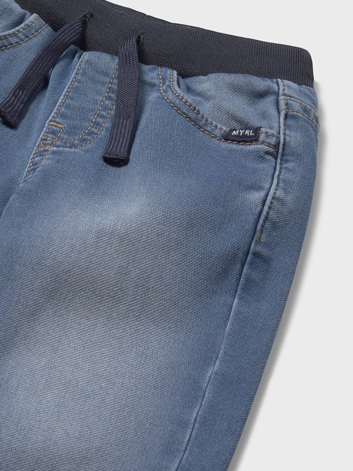 Pantalone soft denim jogger Bimbo Blu 2508/95