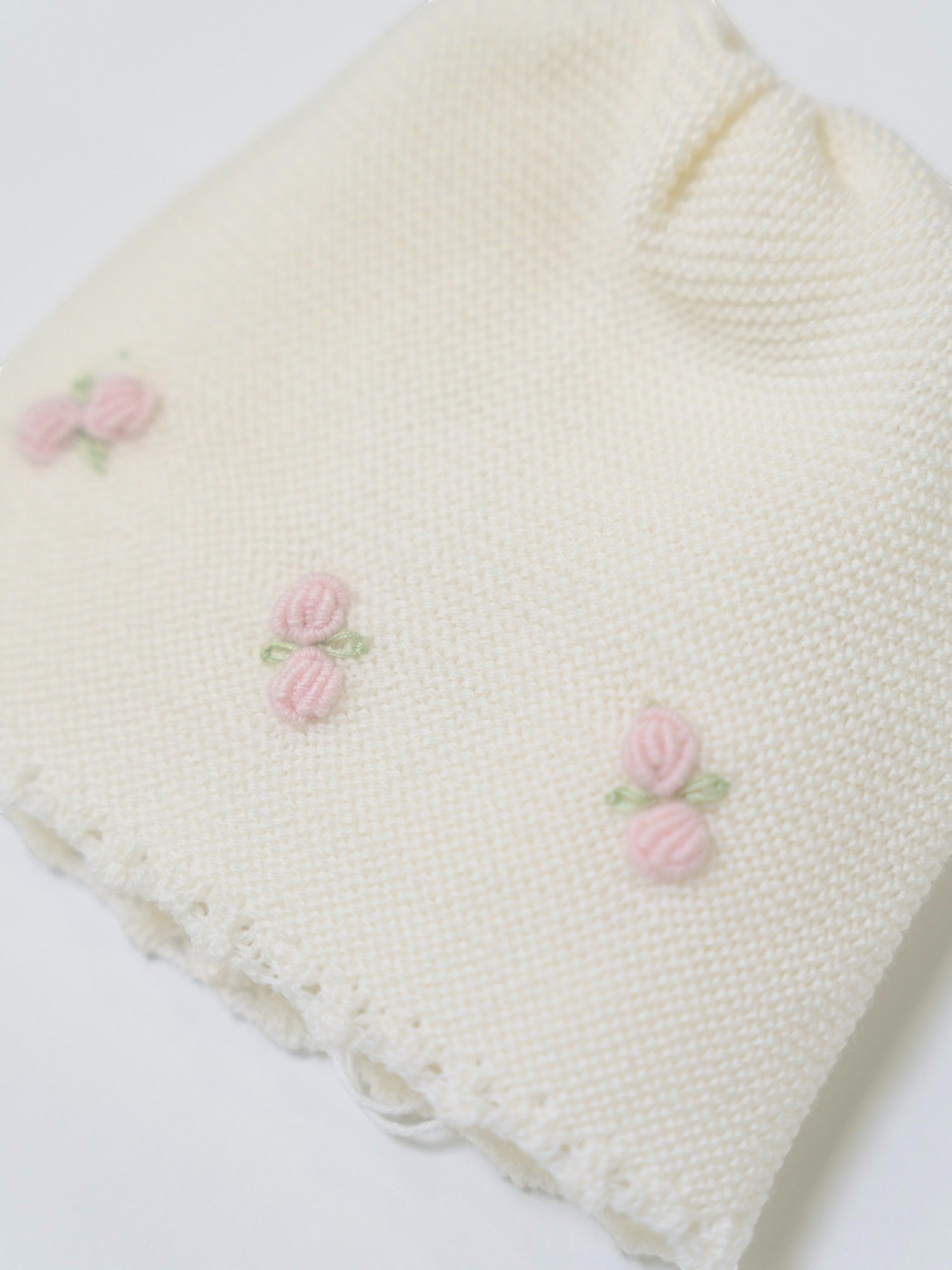 Cuffia Fiocchi Neonata PANNA FIOCCHI/640 -  NANU' BABY