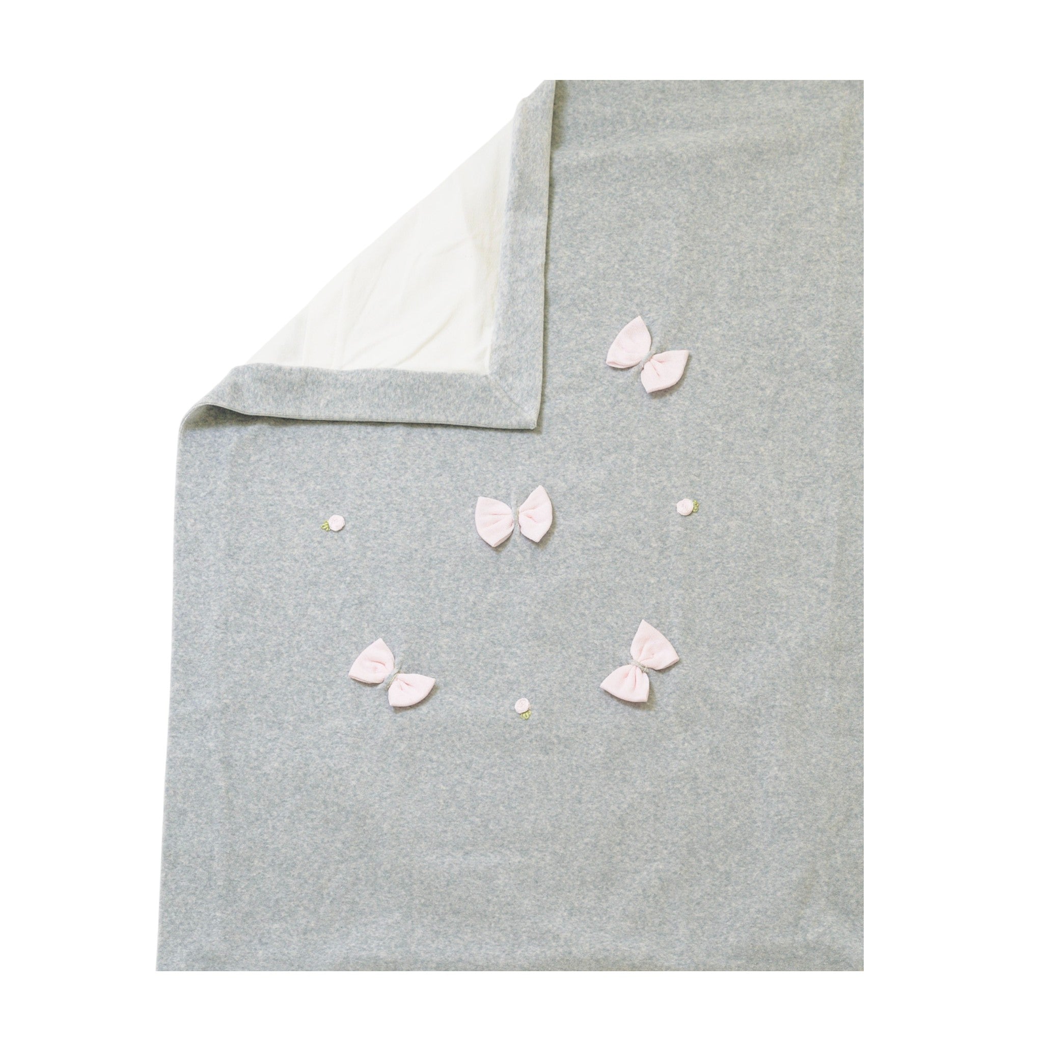 Grey Chenille Baby Blanket by SARTORIA DEI PICCOLI (code LC1105)