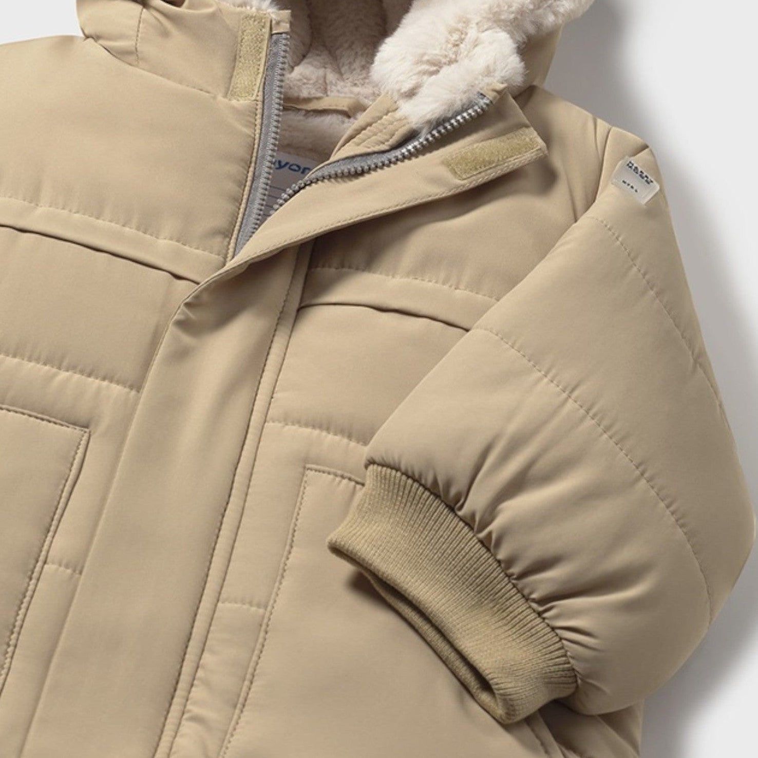 Giaccone orecchie pelo Bimbo Beige 2424/50 -  NANU' BABY