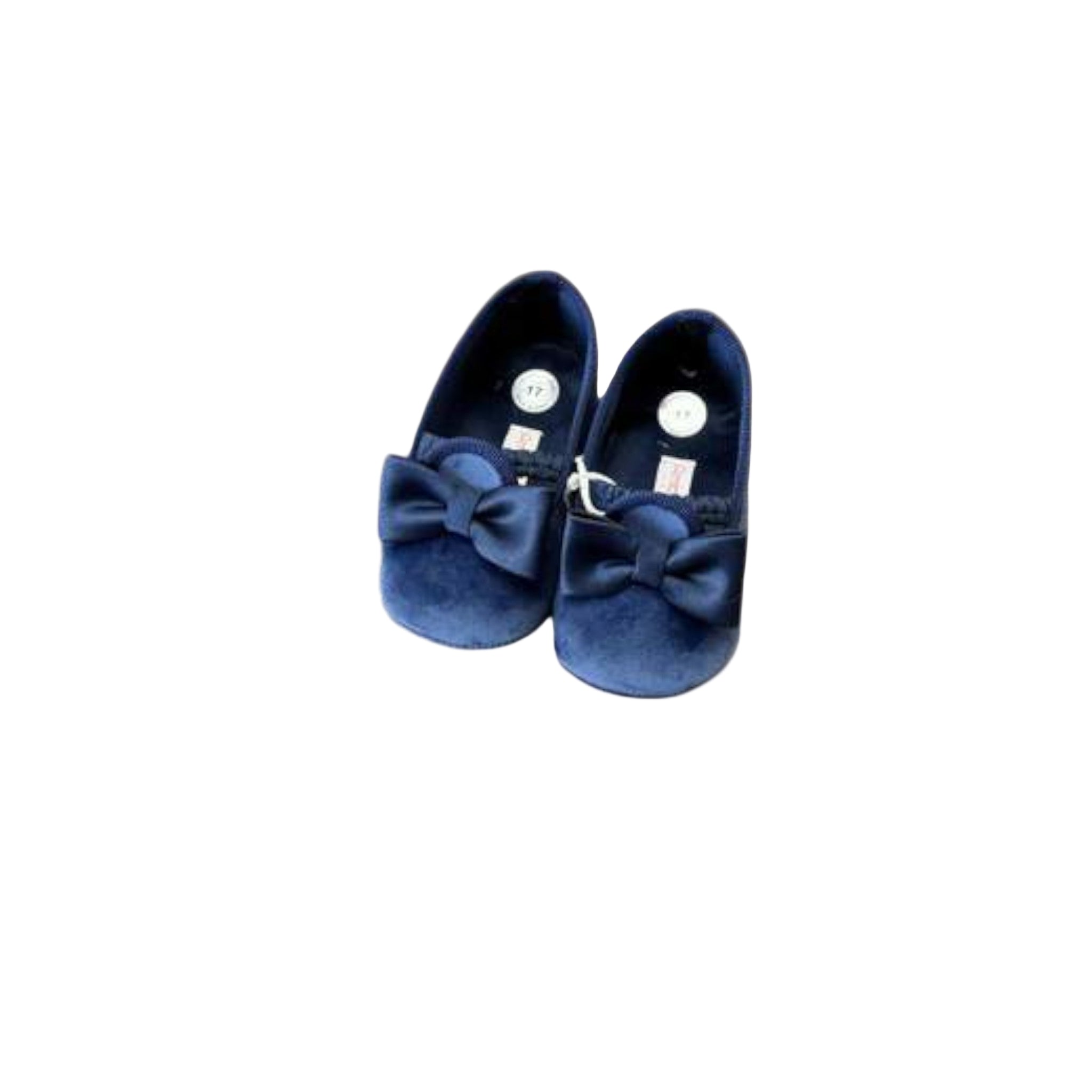 AMBARABA' Blue Velvet Girl's Shoes - Elegant