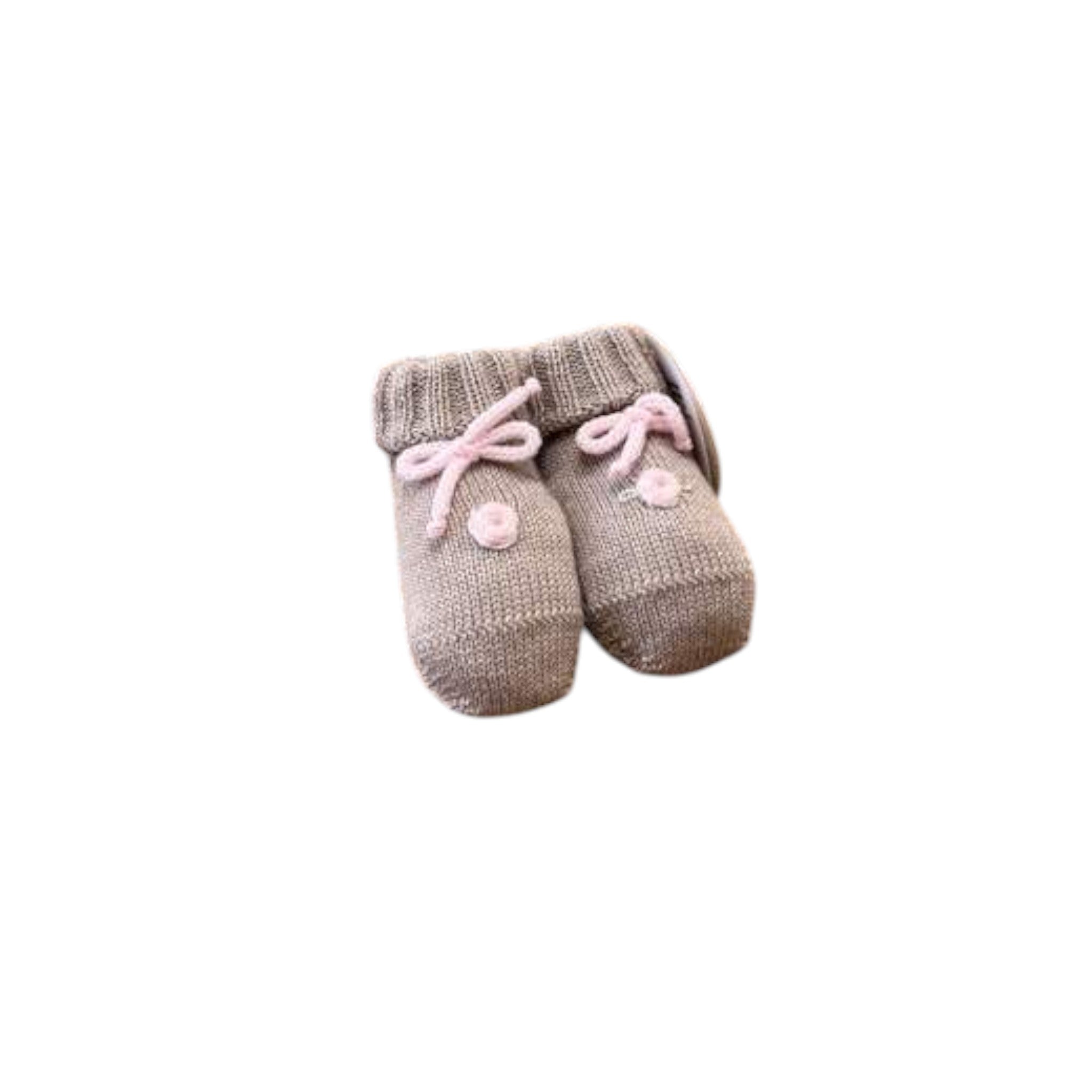 BABY LORD 715 Pure Wool Slippers with Ruffles
