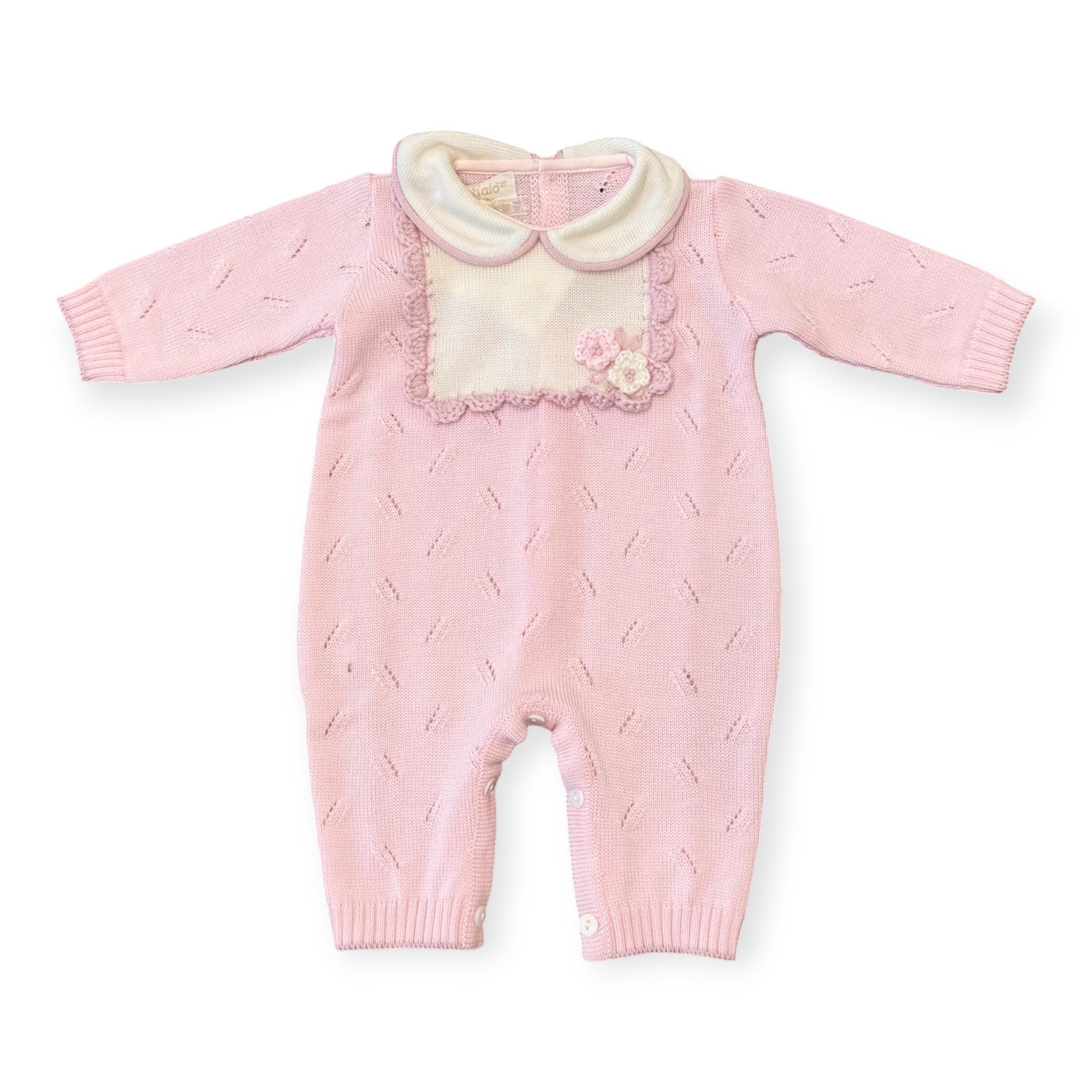 Baby Girl Romper, Pink Flower 7781