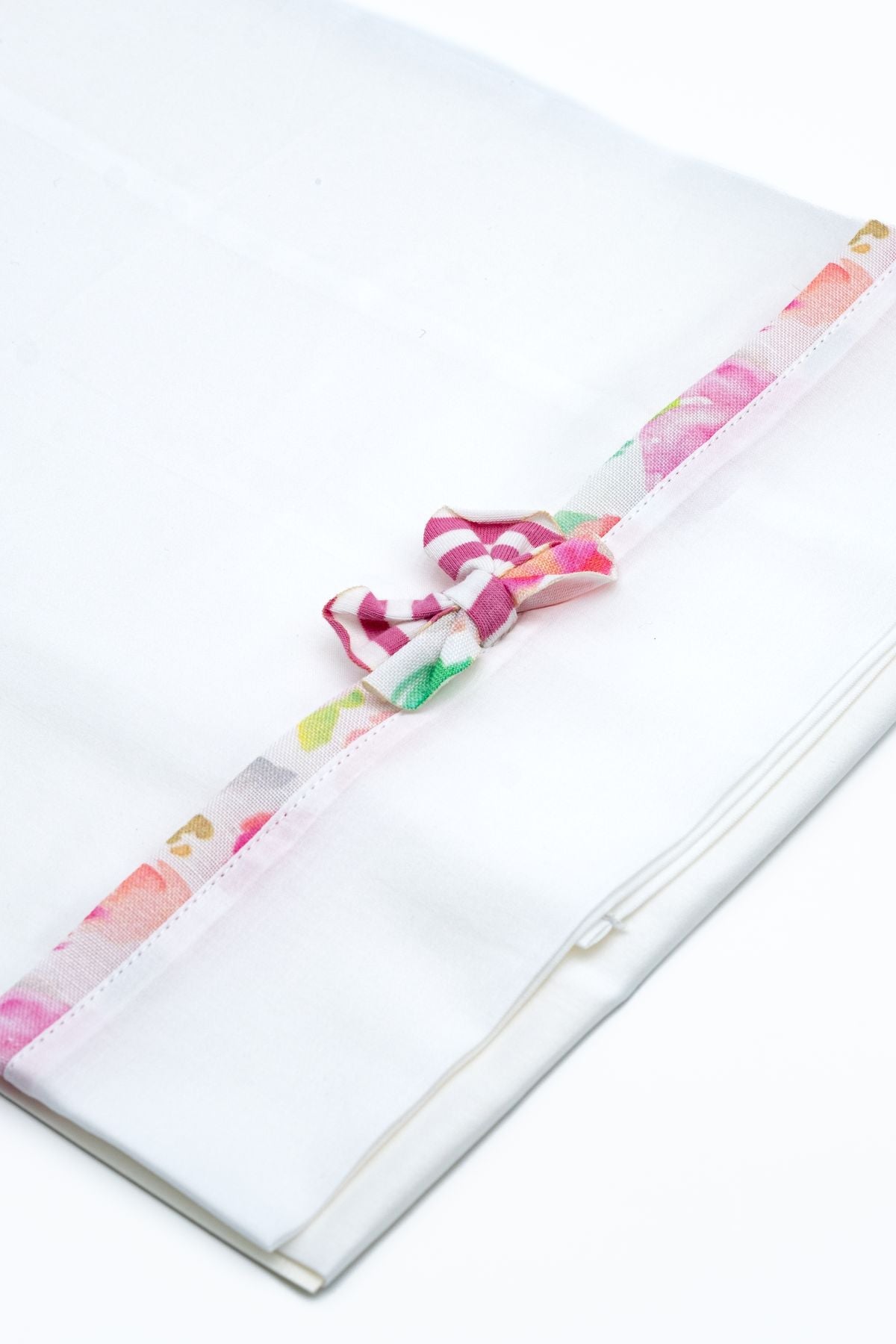 Lenzuolino Fiori Neonata BIANCO EL14LE