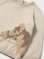 Maglioncino intarsio animal Bimbo Beige 2345/22