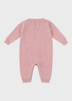 TERESA Pink Embroidered Flower Crossover Romper