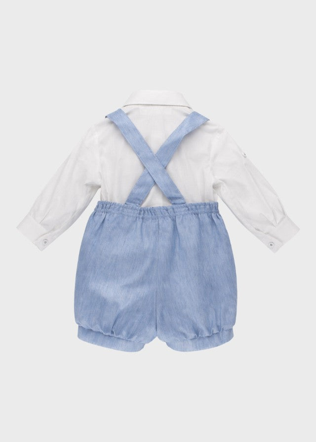 Coordinato Pantaloncino Papillon Azzurro