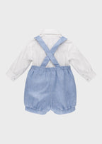 Coordinato Pantaloncino Papillon Azzurro