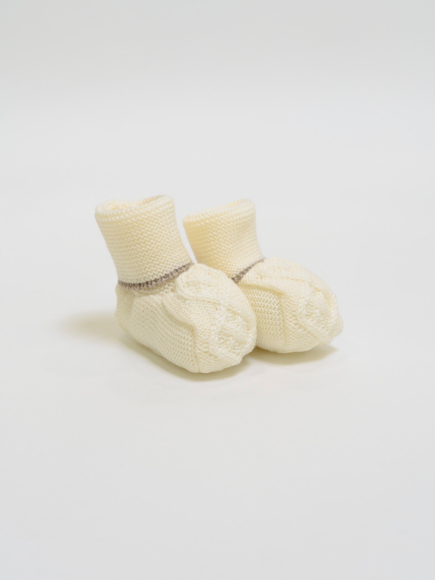 Babbucce Neonato VANIGLIA IN58S/V -  NANU' BABY