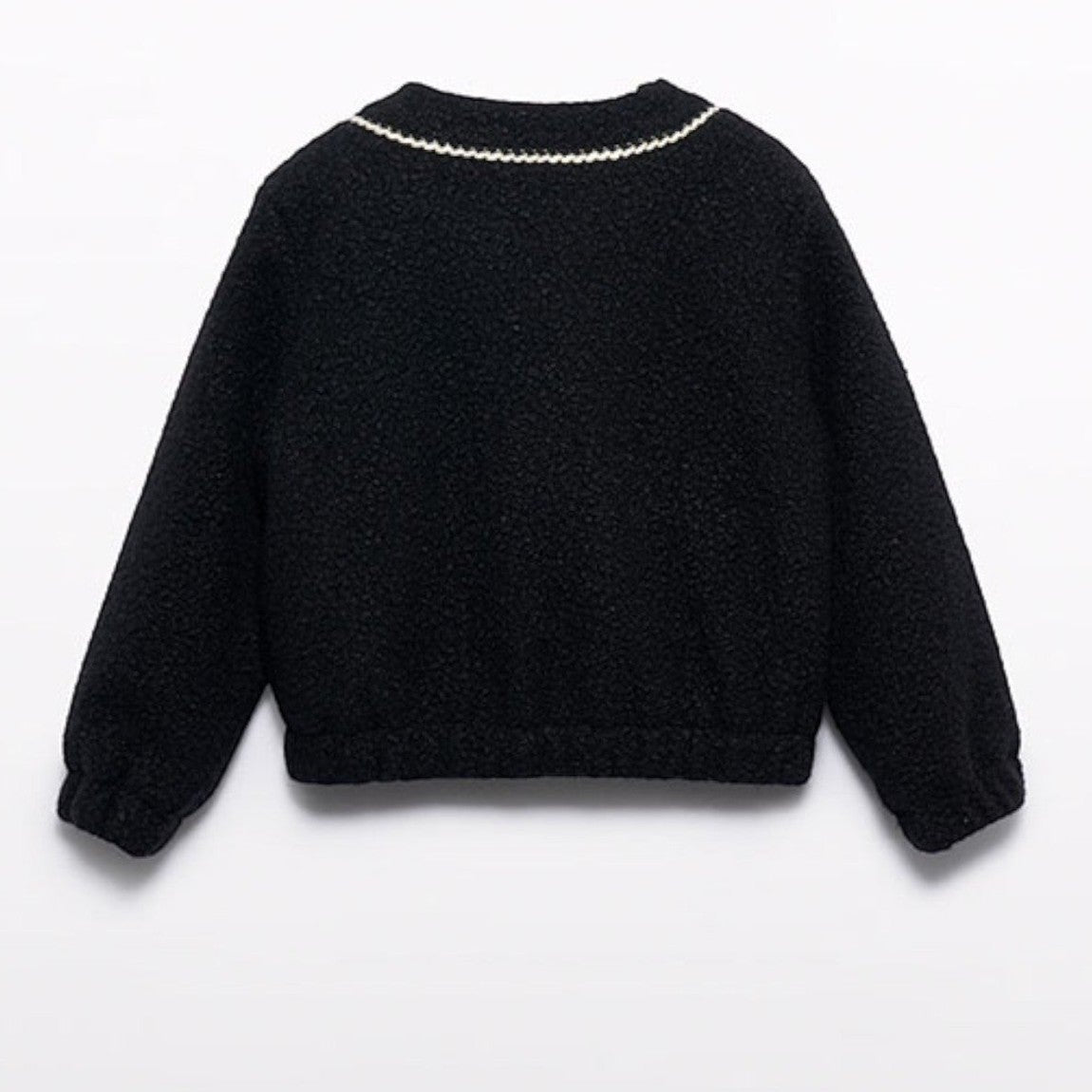 Giacca pellicciotto Bimba Nero 5843/8 -  NANU' BABY