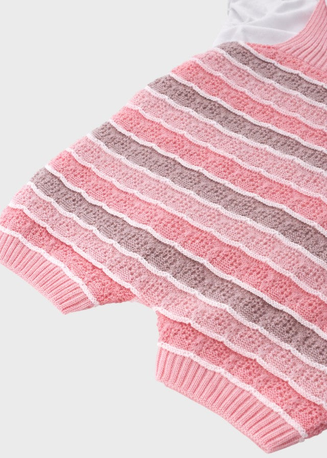 Completo Salopette Maglia Rosa EK1130/R