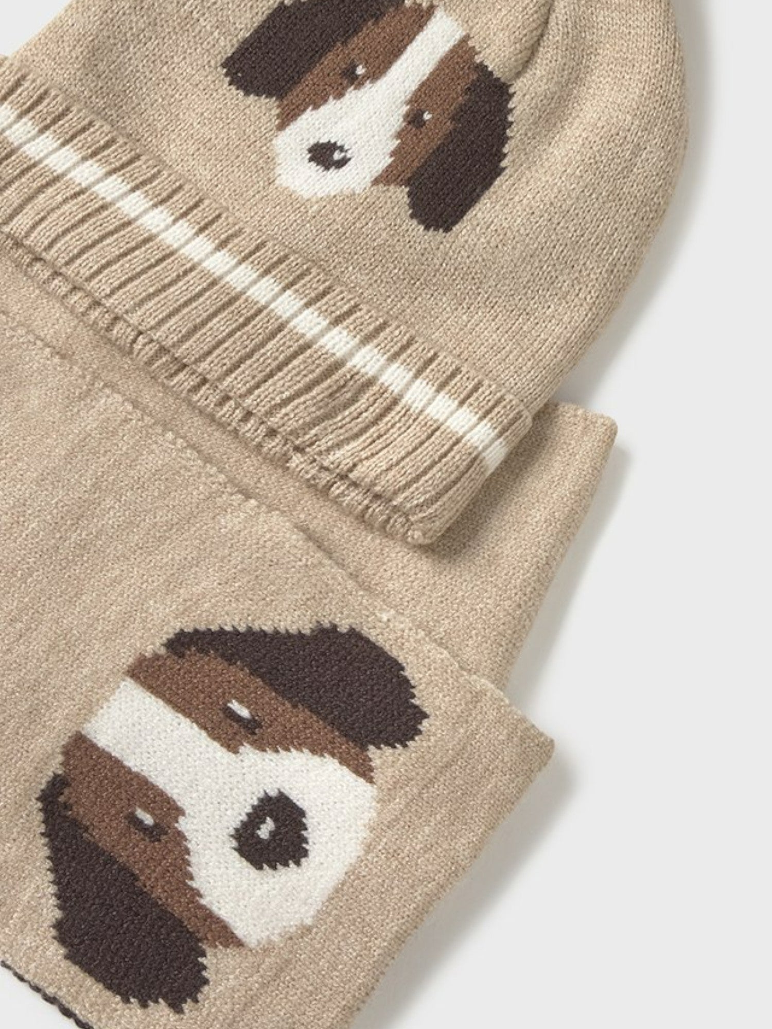 Comp.cappello e sciarpa  Beige 10018/62 -  NANU' BABY