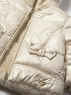 giubbotto reversibile pelo Bimba Avorio 2435/80