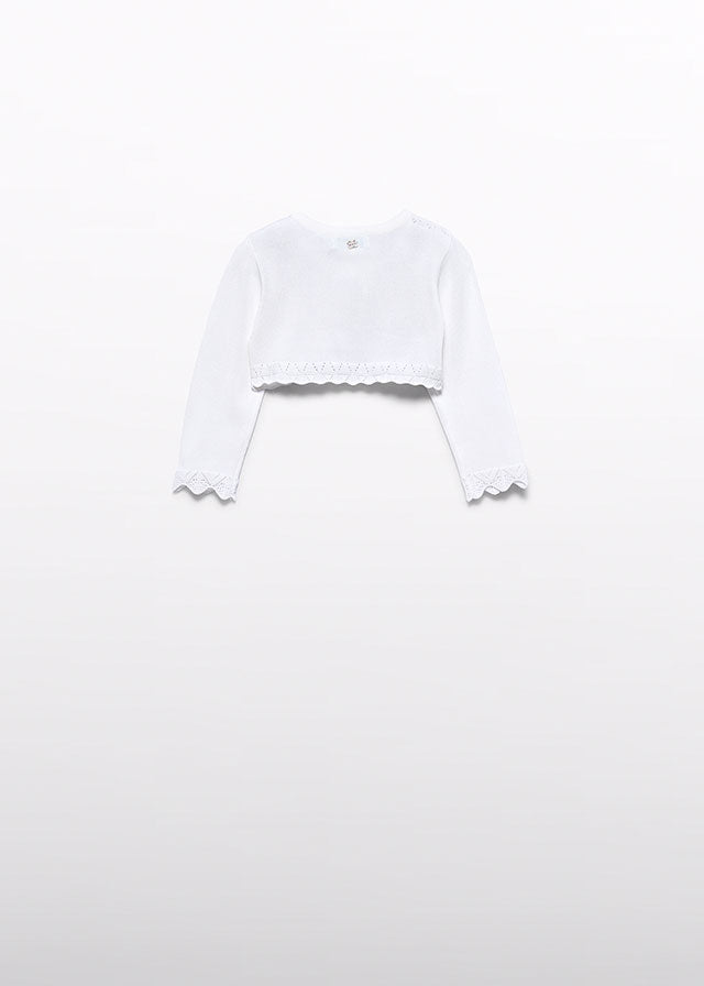 White Tricot Shrug 5301/26
