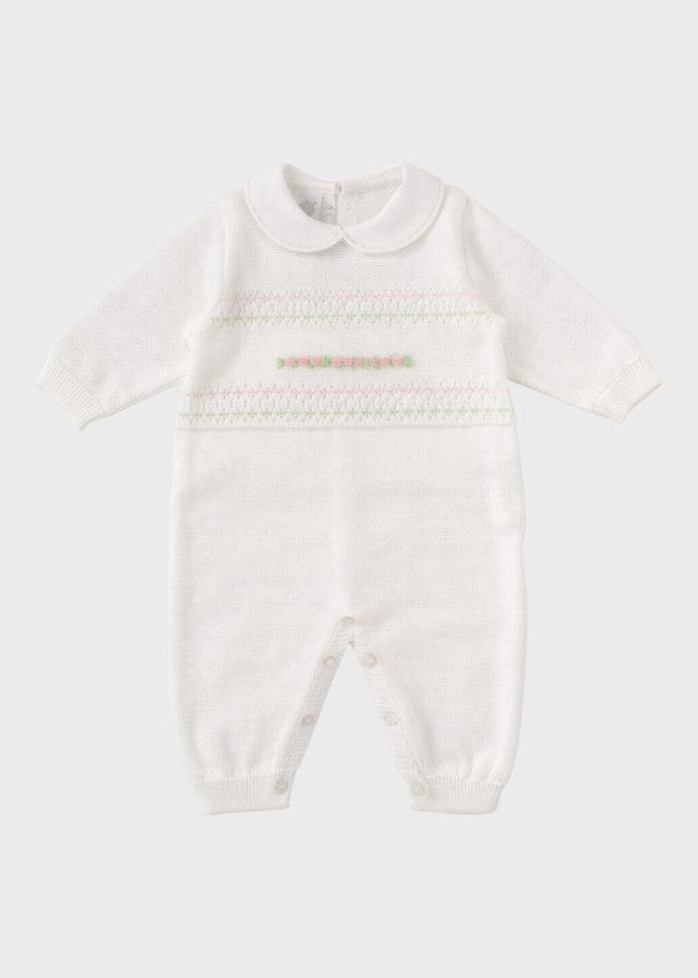 Peach Pink Cotton Romper EK1310