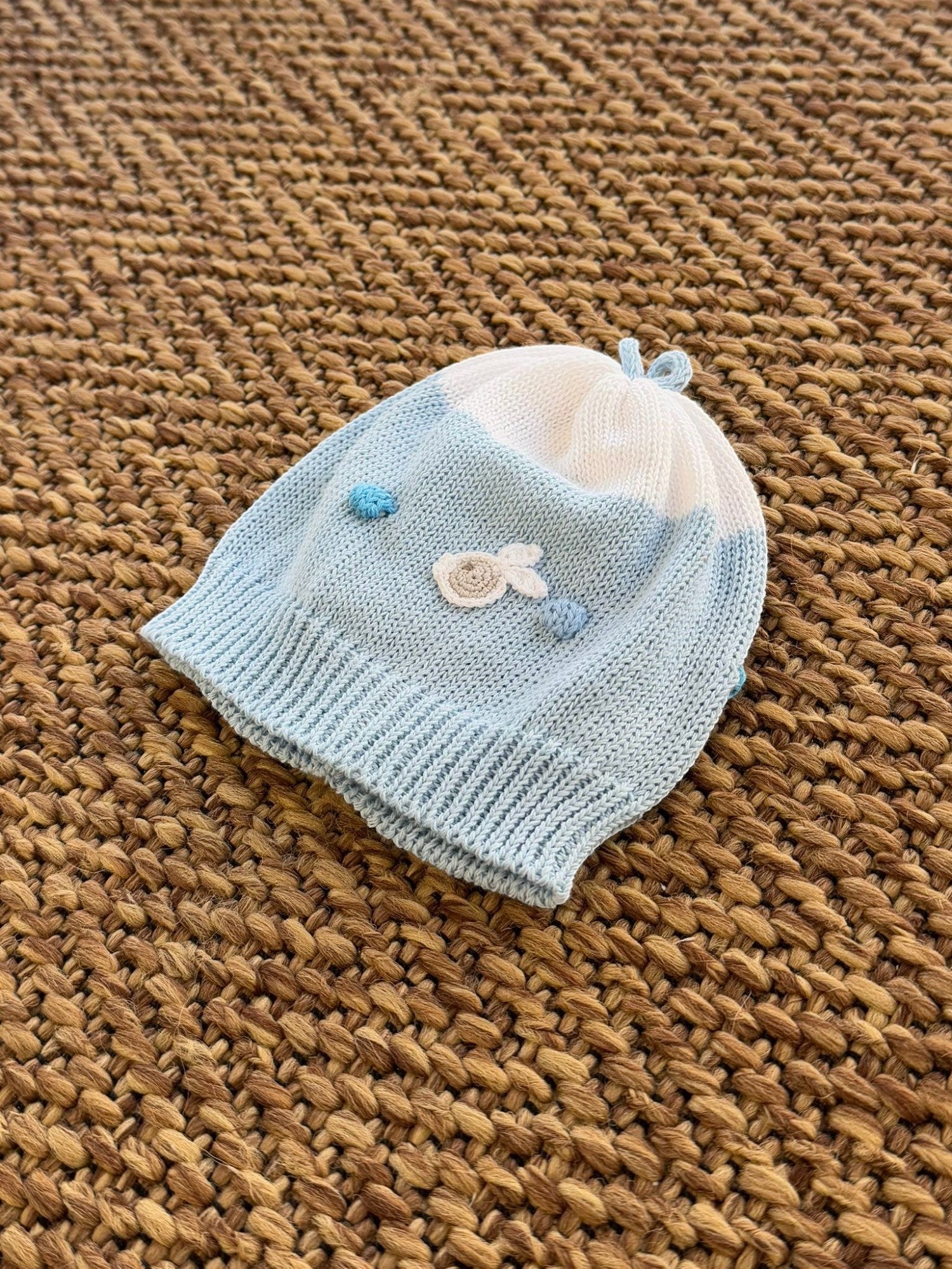 Cuffia in maglia Neonato CIELO DORY/CU