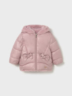 Reversible fur jacket for girls, pink 2435/81