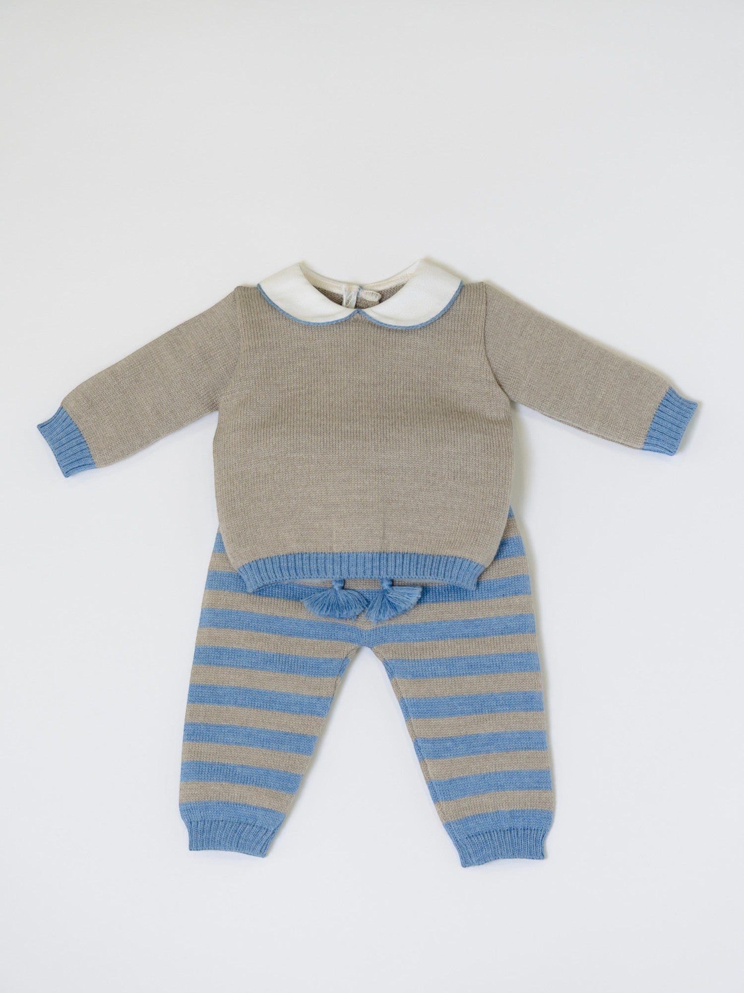 Completo nascita Righe Neonato AVORIO RIGHE 523/A -  NANU' BABY