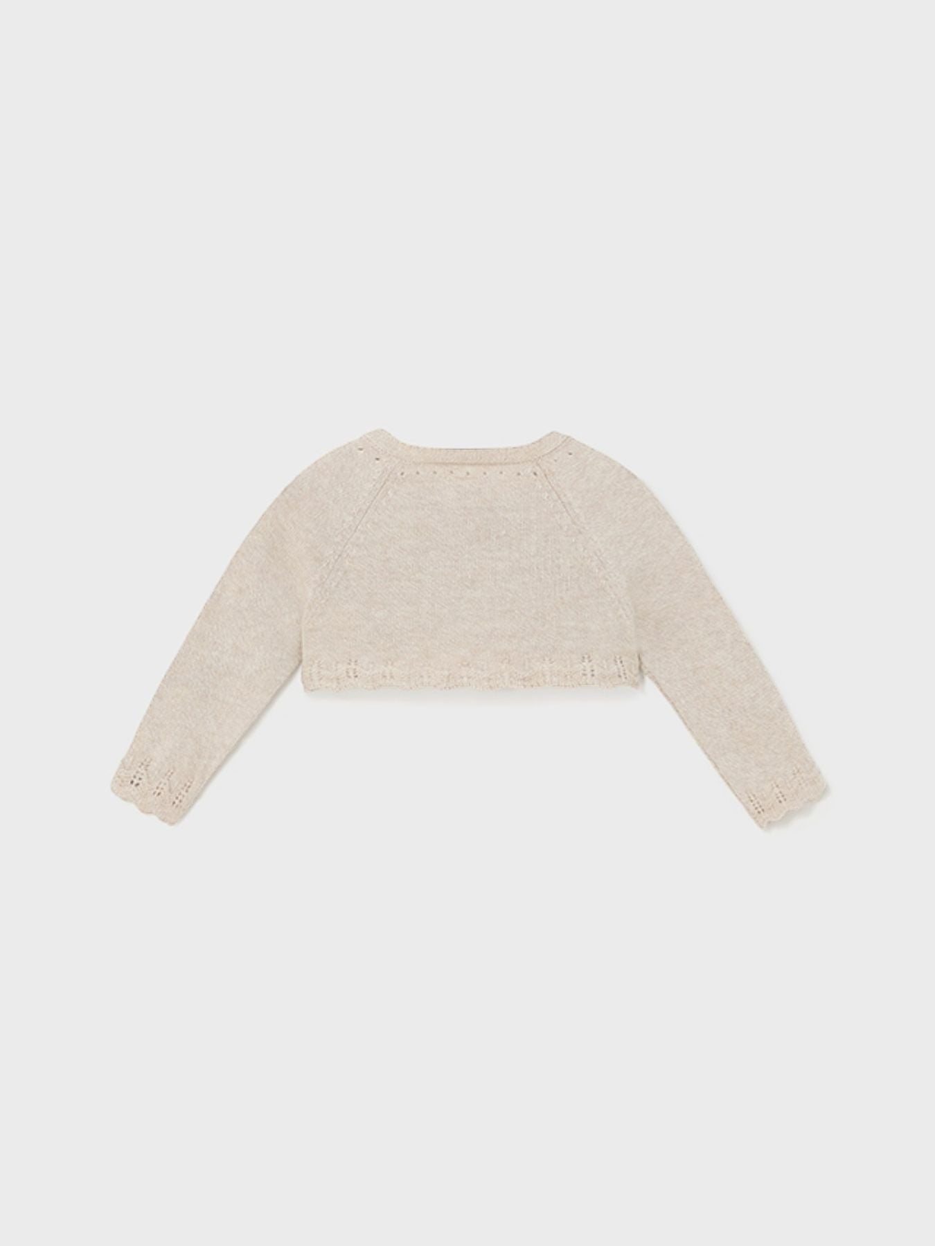 Giacchino in maglia basico Bimba BEIGE 318