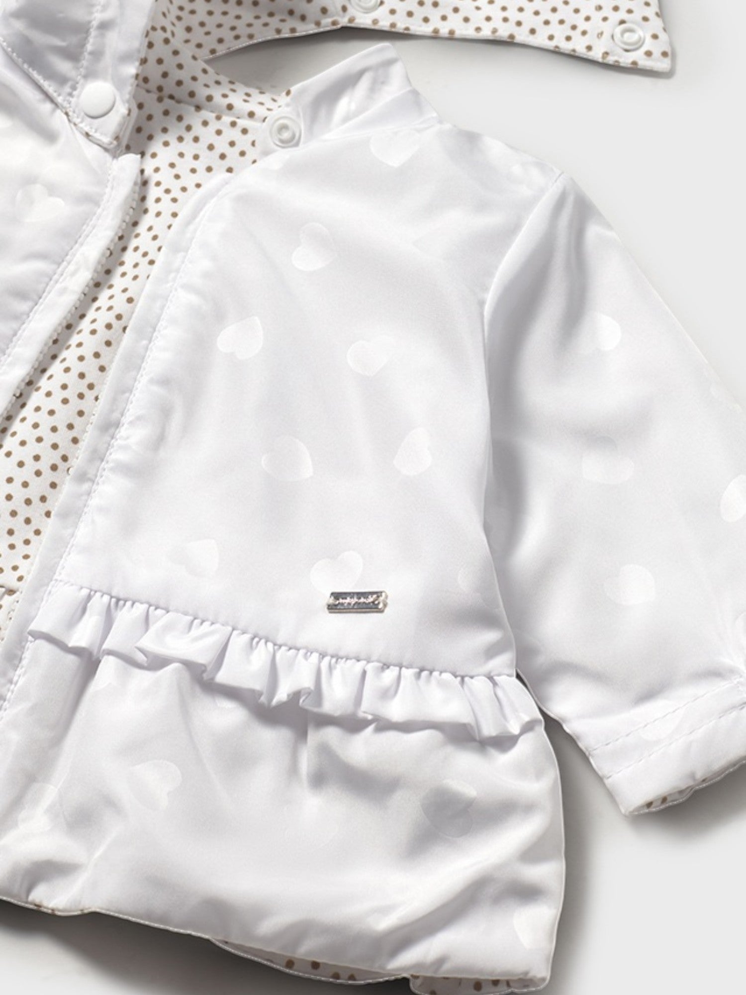 Giacca a vento reversibile Bimba BIANCO 1479 /B