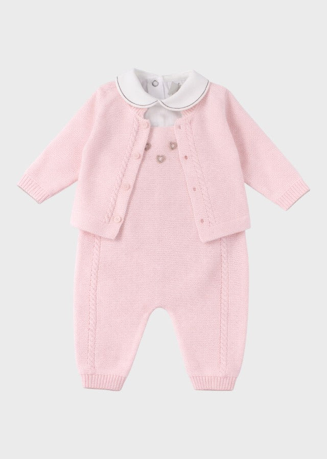 Pink Hearts Dungarees Set EK6331/R