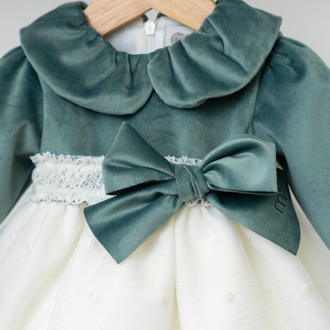 Abito cerimonia Bimba VERDE IM312 -  NANU' BABY