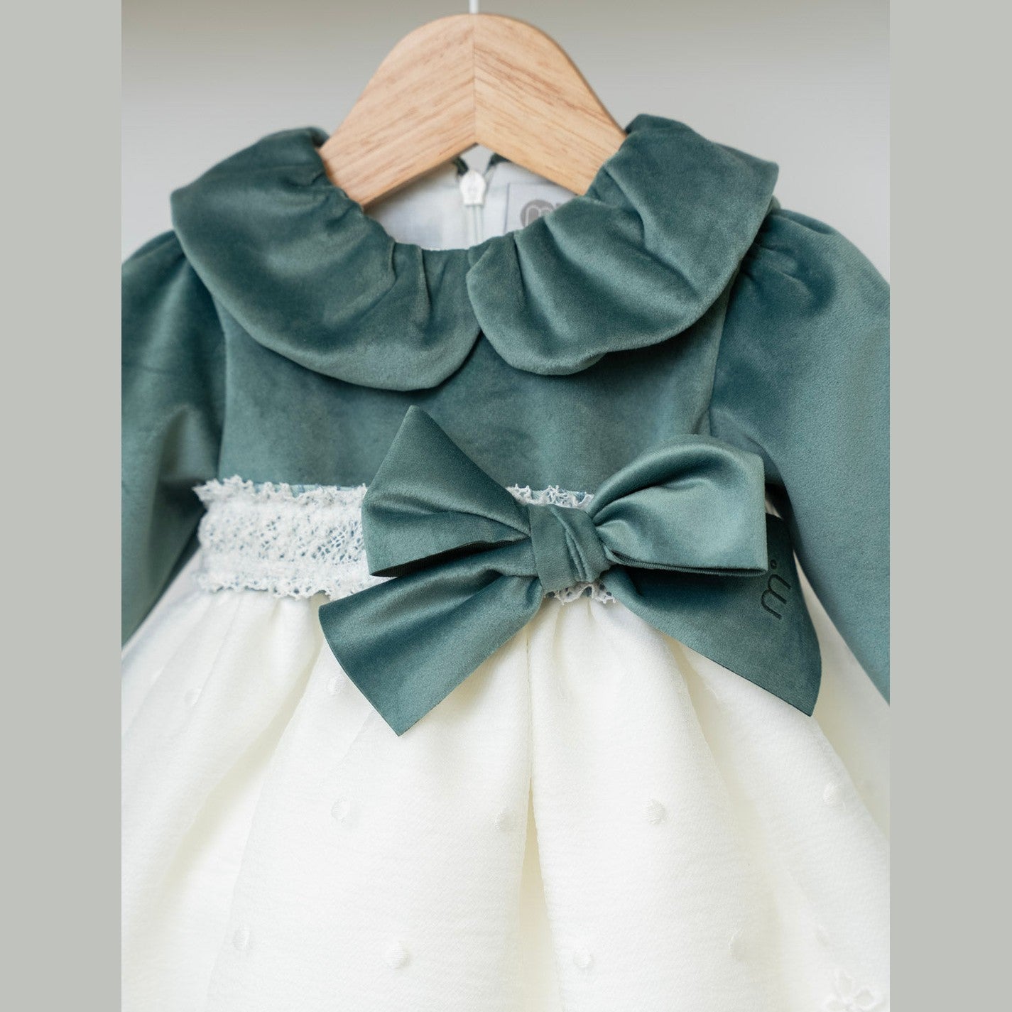 Abito cerimonia Bimba VERDE IM312 -  NANU' BABY