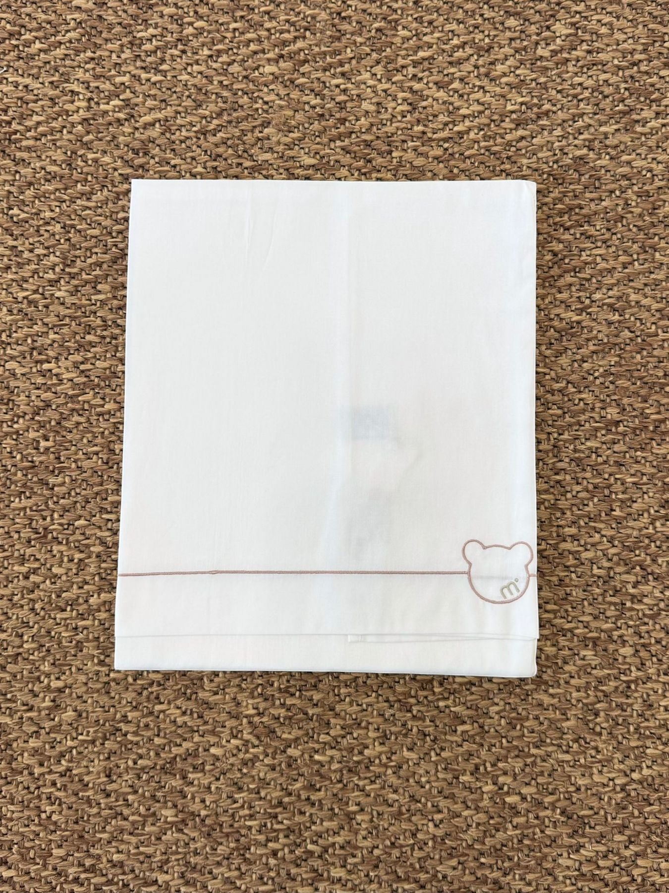 Teddy Bear Baby Sheet WHITE